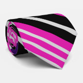 Kleurrijke Schattigee Stripes Pattern Stropdas (Opgerold)