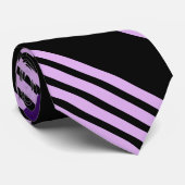 Kleurrijke Schattigee Stripes Pattern Stropdas (Opgerold)