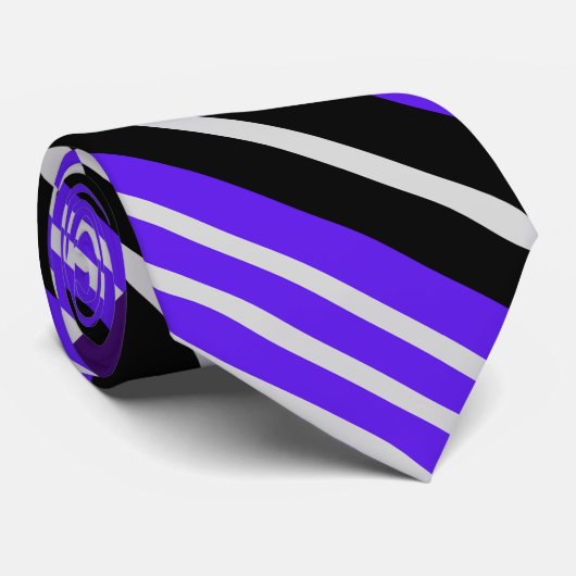 Kleurrijke Schattigee Stripes Pattern Stropdas (Opgerold)