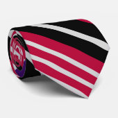 Kleurrijke Schattigee Stripes Pattern Stropdas (Opgerold)