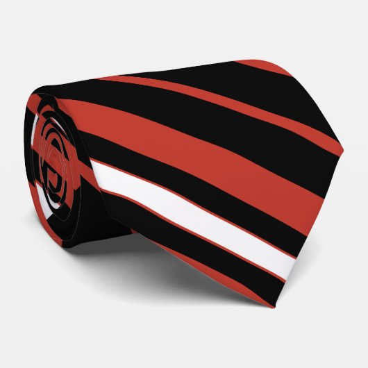 Kleurrijke Schattigee Stripes Pattern Stropdas (Opgerold)