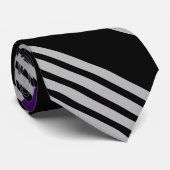 Kleurrijke Schattigee Stripes Pattern Stropdas (Opgerold)