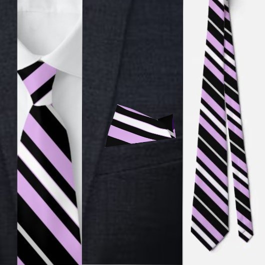 Kleurrijke Schattigee Stripes Pattern Stropdas