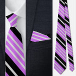 Kleurrijke Schattigee Stripes Pattern Stropdas<br><div class="desc">Kleurrijke Schattigee Stripes Pattern stropdas.</div>