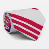 Kleurrijke Schattigee Stripes Pattern Stropdas (Opgerold)