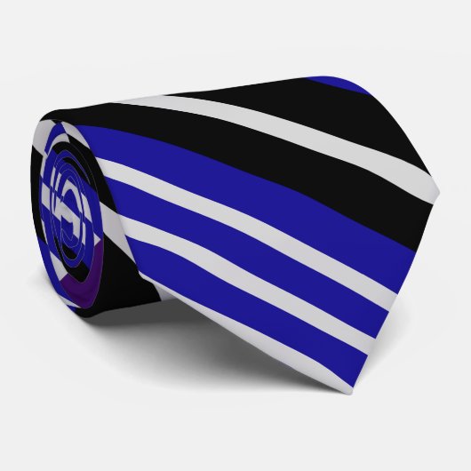 Kleurrijke Schattigee Stripes Pattern Stropdas (Opgerold)