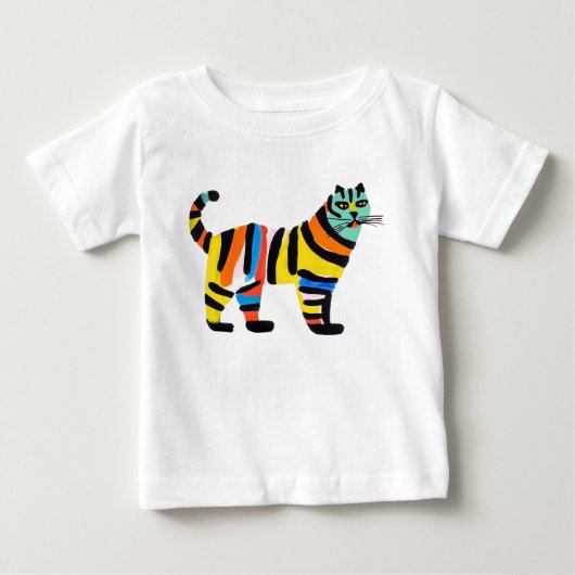 Kleurrijke Schattigee tijgerkat (Voorkant)