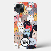Kleurrijke Schattigee Warm Te veel Katten Custom N Case-Mate iPhone Case (Achterkant)
