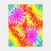 KLEURRIJKE SCHATTIGEE WEB GEÏNSPIREERDE DESIGN TIE FLEECE DEKEN (Voorkant)