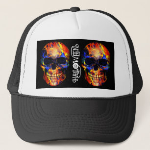 KLEURRIJKE SCHEDEL SKELET GELUKKIGE HALLOWEEN KLED TRUCKER PET