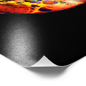 KLEURRIJKE SCHEDEL SKELET HAPPY HALLOWEEN FOTO AFDRUK (Hoek)