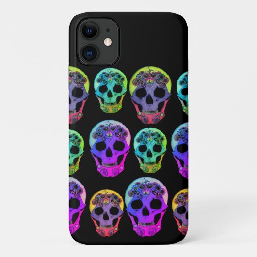 Kleurrijke Schedels Antidepressiva Hoes- Case-Mate iPhone Case (Achterkant)