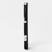 kleurrijke schedels op zwart Case-Mate iPhone case (Achterkant/links)