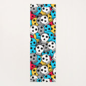 kleurrijke schedels yogamat (Achterkant)