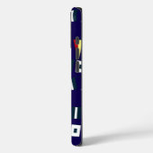 Kleurrijke scheepsvlaggen Donkerblauwe telefoonhoe Case-Mate iPhone Case (Achterkant / Links)