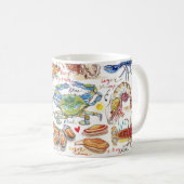 Kleurrijke Schelpdieren  Koffiemok (Voorkant rechts)