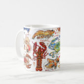 Kleurrijke Schelpdieren  Koffiemok (Voorkant links)