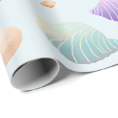 Kleurrijke schelpen cadeaupapier (Rol Hoek)