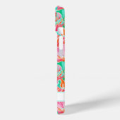 Kleurrijke Schelpen met Initialen Case-Mate iPhone Case (Achterkant / Links)