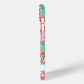 Kleurrijke Schelpen met Monogram Case-Mate iPhone Case (Achterkant / Links)