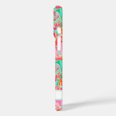 Kleurrijke Schelpen met Monogram Case-Mate iPhone Case (Achterkant / Links)