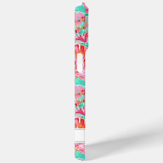 Kleurrijke Schelpen met Monogram Case-Mate iPhone Case (Achterkant / Rechts)