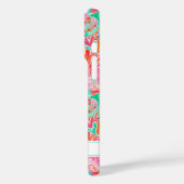 Kleurrijke Schelpen met Monogram Case-Mate iPhone Case (Achterkant / Links)