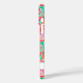 Kleurrijke Schelpen met Monogram Case-Mate iPhone Case (Achterkant / Links)