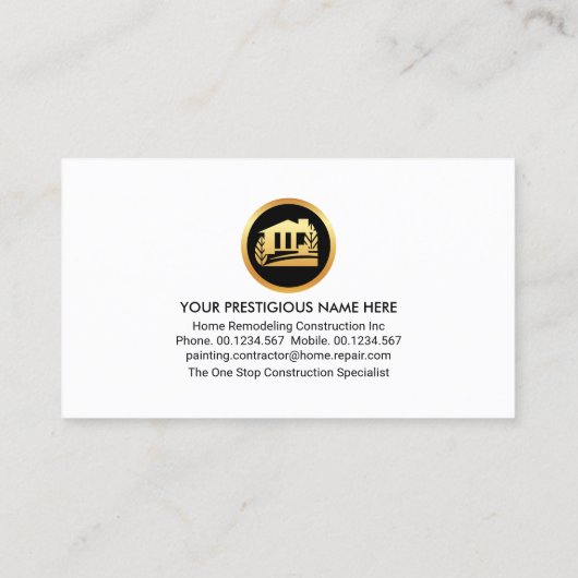 Kleurrijke schilder van verftinten visitekaartje (Achterkant)