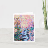 Kleurrijke Schilderachtig Doe Meer Bedankkaart (Voorkant)