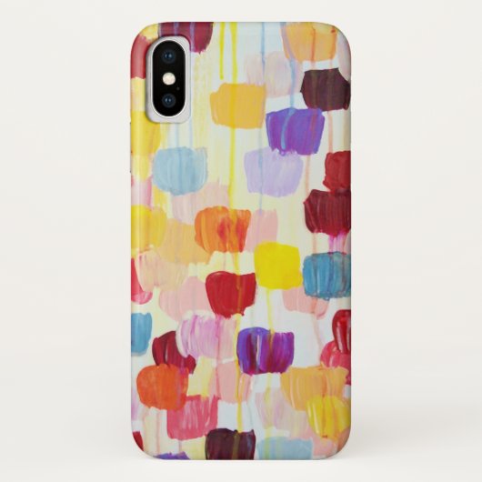Kleurrijke schilderbloemen Case-Mate iPhone case (Achterkant)