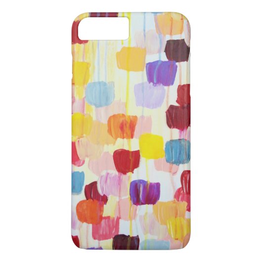 Kleurrijke schilderbloemen Case-Mate iPhone case (Achterkant)
