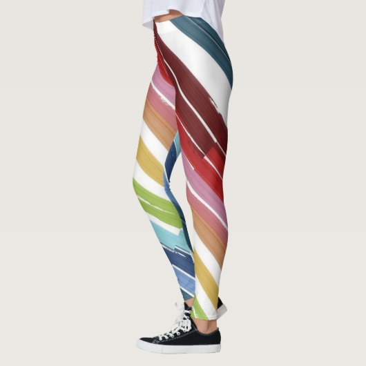 Kleurrijke schilderij Leggings (Links)
