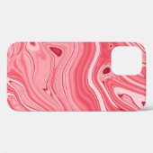 Kleurrijke schilderijen van marmering, rode marmer Case-Mate iPhone case (Achterkant (horizontaal))