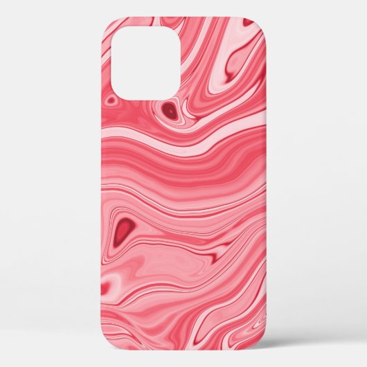 Kleurrijke schilderijen van marmering, rode marmer Case-Mate iPhone case (Achterkant)
