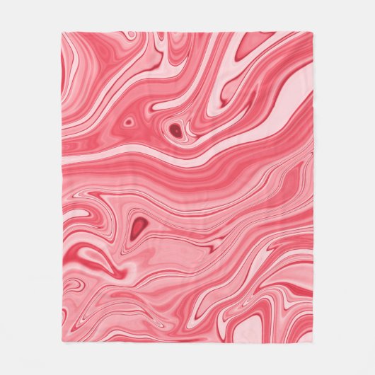 Kleurrijke schilderijen van marmering, rode marmer fleece deken (Voorkant)