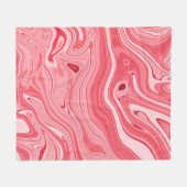 Kleurrijke schilderijen van marmering, rode marmer fleece deken (Voorkant (Horizontaal))