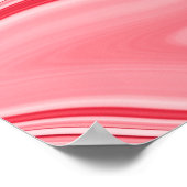 Kleurrijke schilderijen van marmering, rode marmer poster (Hoek)