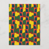 Kleurrijke Schildering Abstract Briefkaart (Voorkant)
