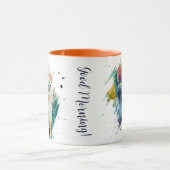 Kleurrijke Schilderkat Mok aanpasbaar (Midden)