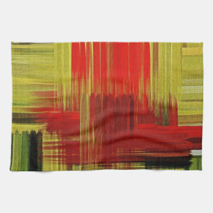 Kleurrijke schilderkunst #2 keukenhanddoek