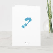 Kleurrijke Schilderkunst Bedankt Wenskaart (Achterkant)