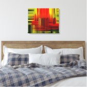 Kleurrijke schilderkunst - Verpakt canvas Afdruk (Insitu (Slaapkamer))