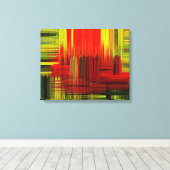 Kleurrijke schilderkunst - Verpakt canvas Afdruk (Insitu (Houten vloer))