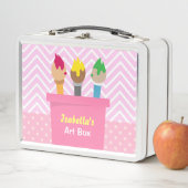 Kleurrijke schilderpenselen Kunstbox Meisjesnaam (In situ)