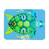Kleurrijke Schildpad tekening Magneet (Horizontaal)