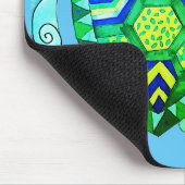 Kleurrijke Schildpad tekening Muismat (Hoek)