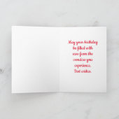 Kleurrijke Schildpadden, 5"x 7"Gevouwen Verjaardag Kaart (Binnen)