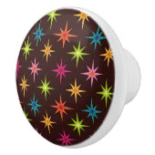Kleurrijke schimmelige atoomStarbursen uit de midd Keramische Knop (Rechts)