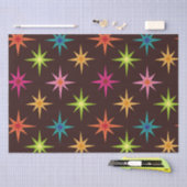 Kleurrijke schimmelige atoomStarbursen uit de midd Tissuepapier (Craft)